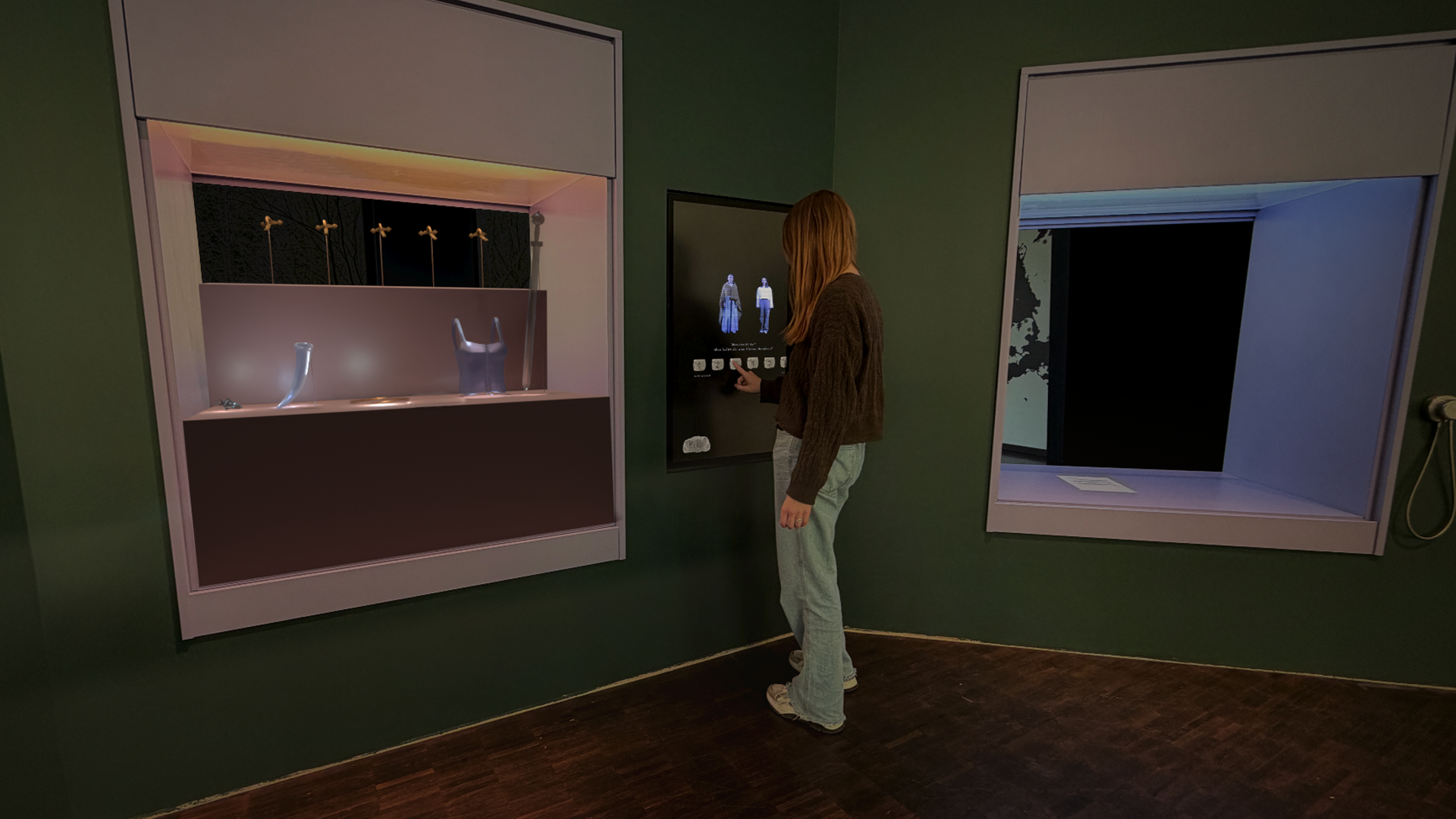 Interaktives Ausstellungselement: Warum ist Geschichte männlich?
